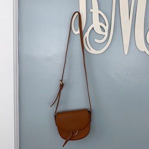 Brown and Gold Crossbody Winters Bag